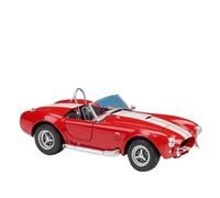 WHYMIRRJ Diecast 1:24 For Ford Shelby 427 S/C 1965 Scale Alloy Sports Car Models Full Door Vehicle Model Display Decor Collection Present(Red)