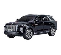 WHYMIRRJ Diecast 1:24 For HongQi EHS9 SUV Alloy Car Models Simulation Exquisite Scale Vehicle Model Display Collection Souvenirs Present(Black)
