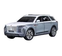 WHYMIRRJ Diecast 1:24 For HongQi EHS9 SUV Alloy Car Models Simulation Exquisite Scale Vehicle Model Display Collection Souvenirs Present(Silver)