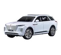 WHYMIRRJ Diecast 1:24 For HongQi EHS9 SUV Alloy Car Models Simulation Exquisite Scale Vehicle Model Display Collection Souvenirs Present(White)