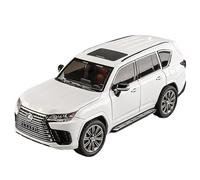 WHYMIRRJ Diecast 1:24 For Lexus LX600 SUV Scale Alloy Car Models Realistic Exquisite Pre-built Metal Vehicle Model Collection Present(White)