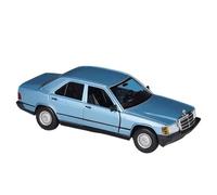WHYMIRRJ Diecast 1:24 For Mercedes-Benz 190E 2.6 Alloy Car Models Exquisite Scale Vehicle Model Kits Display Collection Souvenirs Present(Blue)