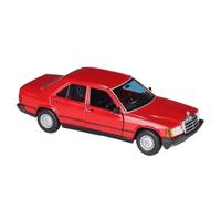 WHYMIRRJ Diecast 1:24 For Mercedes-Benz 190E 2.6 Alloy Car Models Exquisite Scale Vehicle Model Kits Display Collection Souvenirs Present(Red)