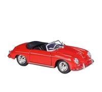 WHYMIRRJ Diecast 1:24 For Porsche 356A Speedster Scale Alloy Sports Car Model Luxury Miniature Exquisite Vehicle Model Collection Present(Red Open)