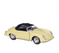 WHYMIRRJ Diecast 1:24 For Porsche 356A Speedster Scale Alloy Sports Car Model Luxury Miniature Exquisite Vehicle Model Collection Present(Yellow Soft)