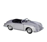 WHYMIRRJ Diecast 1:24 For Porsche 356A Speedster Scale Alloy Sports Car Model Luxury Miniature Exquisite Vehicle Model Collection Present(Silvery Open)