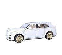 WHYMIRRJ Diecast 1:24 For Rolls Royce Cullinan Alloy Car Models Simulation Exquisite Scale Vehicle Model Display Collection Present(White)