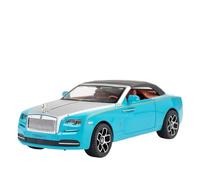 WHYMIRRJ Diecast 1:24 For Rolls Royce Dawn Diecast Alloy Car Models Scale Model Kits Vehicle Model Display Collectible Present(Blue)