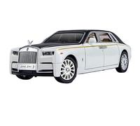 WHYMIRRJ Diecast 1:24 For Rolls-Royce Phantom Scale Alloy Car Models Luxury Fashion Vehicle Model For Car Enthusiasts Collection Present(White)