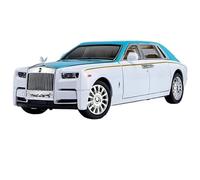 WHYMIRRJ Diecast 1:24 For Rolls-Royce Phantom Scale Alloy Car Models Luxury Fashion Vehicle Model For Car Enthusiasts Collection Present(Blue)