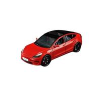 WHYMIRRJ Diecast 1:24 For Tesla Model Y SUV Proportional Alloy Car Model Simulation Vehicle Model Ornaments Collection Souvenir Present(Red)