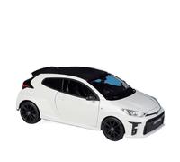 WHYMIRRJ Diecast 1/24 For Toyota GR Yaris SUV Scale Alloy Car Models Exquisite Fashion Vehicle Model For Car Enthusiasts Collection Present(White)