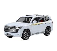 WHYMIRRJ Diecast 1：24 For Toyota Land Cruiser LC300 SUV Alloy Car Models Scale Exquisite Vehicle Model Display Ornaments Collection Present(White)