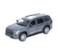 WHYMIRRJ Diecast 1:24 For Toyota Sequoia SUV Scale Alloy Car Models Realistic Exquisite Pre-built Metal Vehicle Model Collection Present(Silver)