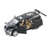 WHYMIRRJ Diecast 1:24 For TOYOTA VELLFIRE MPV Scale Alloy Car Models Simulation Replica Vehicle Model Display Collection Ornaments Present(Black)
