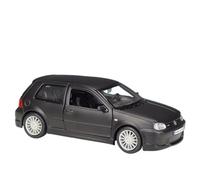 WHYMIRRJ Diecast 1:24 For Volkswagen Golf R32 Scale Alloy Car Models Realistic Openable Door Metal Vehicle Model Display Collection Present(Black)
