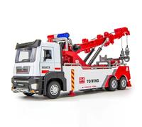WHYMIRRJ Diecast 1:32 Alloy Engineering Car Model Metal Diecasts Collectible Alloy Vehicles Car Double Hook Wrecker Trucks Present