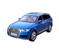 WHYMIRRJ Diecast 1:32 For Audi Q7 SUV Scale Alloy Car Models Luxury Openable Door Vehicle Model Collection Ornaments Present(Blue)