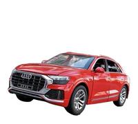 WHYMIRRJ Diecast 1:32 For AUDI Q8 SUV Alloy Car Models Scale Luxury Metal Vehicle Model Display Ornaments Collection Souvenirs Present(Red)