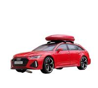 WHYMIRRJ Diecast 1:32 For Audi RS6 Alloy Car Models Simulation Exquisite Scale Vehicle Model Display Collection Souvenirs Present(Red)