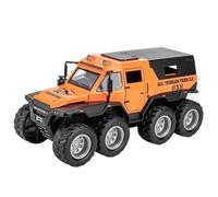 WHYMIRRJ Diecast 1/32 For Avtoros Shaman 8x8 ATV Alloy Car Models Mini Model Vehicle Simulation Collectible Display Piece Pre-Built Vehicles Model(Orange)