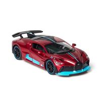 WHYMIRRJ Diecast 1:32 For Bugatti Divo Scale Diecast Alloy Car Models Openable Doors Collectible Model Decorative Souvenirs Present(Red)
