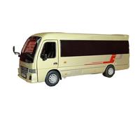 WHYMIRRJ Diecast 1:32 For Commercial Vehicle Bus Car Model Alloy Bus Van Boy's Rebound Sound And Light Can Open The Door Toy Collection Ornament Present(Gold)