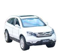 WHYMIRRJ Diecast 1:32 For HONDA CRV SUV Scale Alloy Car Models Realistic Luxury Full Door Metal Vehicle Model Display Collection Present(White)