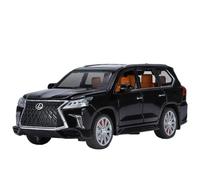 WHYMIRRJ Diecast 1：32 For Lexus LX570 SUV Scale Alloy Car Models Simulation Replica Vehicle Model Display Collection Present(Black)