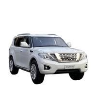 WHYMIRRJ Diecast 1:32 For Nissan Patrol SUV Scale Alloy Car Models Simulation Metal Vehicle Model Collectors Office Display Present(White)