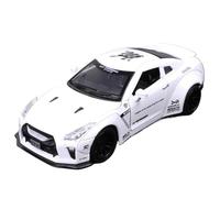 WHYMIRRJ Diecast 1:32 For Nissan Skyline Ares GTR GT-R R35 Alloy Sports Car Model Scale Luxury Vehicle Model Kits Display Collection Present(White)