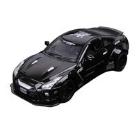 WHYMIRRJ Diecast 1:32 For Nissan Skyline Ares GTR GT-R R35 Alloy Sports Car Model Scale Luxury Vehicle Model Kits Display Collection Present(Black)