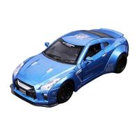 WHYMIRRJ Diecast 1:32 For Nissan Skyline Ares GTR GT-R R35 Alloy Sports Car Model Scale Luxury Vehicle Model Kits Display Collection Present(Blue)