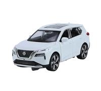 WHYMIRRJ Diecast 1:32 For Nissan X-Trail SUV Scale Alloy Car Models Realistic Luxury Metal Vehicle Model Collection Souvenirs Present(White)