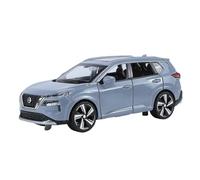 WHYMIRRJ Diecast 1:32 For Nissan X-Trail SUV Scale Alloy Car Models Realistic Luxury Metal Vehicle Model Collection Souvenirs Present(Blue)