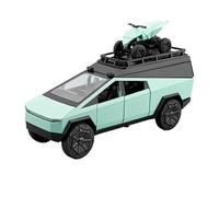 WHYMIRRJ Diecast 1:32 For Tesla Cyber Truck Alloy Diecast Realistic Car Models Collectible Vehicle Display Ornaments(Green)