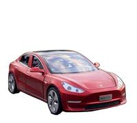 WHYMIRRJ Diecast 1:32 For Tesla Model 3 2024 Scale Alloy Car Models Luxury Miniature Exquisite Vehicle Model Display Collection Present(Red B)
