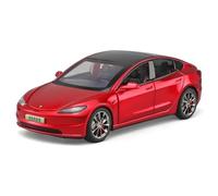 WHYMIRRJ Diecast 1:32 For Tesla Model 3 Alloy Car Models Scale Exquisite Metal Vehicle Model Display Collection Souvenirs Present(Red)