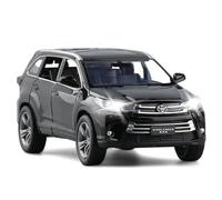 WHYMIRRJ Diecast 1:32 For Toyota Highlander SUV Alloy Car Models Simulation Exquisite Scale Vehicle Model Display Collection Souvenirs Present(Black)