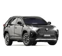 WHYMIRRJ Diecast 1:32 For TOYOTA RAV4 SUV Scale Alloy Car Models Realistic Pre-built Metal Vehicle Model Display Collection Present(Black)