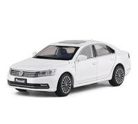 WHYMIRRJ Diecast 1:32 For Volkswagens PASSAT Scale Alloy Car Models Realistic Pre-built Metal Vehicle Model Display Collection Present(White)