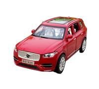 WHYMIRRJ Diecast 1:32 For VOLVO XC90 Scale Alloy Car Models Realistic Luxury Full Door Metal Vehicle Model Display Present(Red)