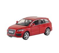WHYMIRRJ Diecast 1:36 For AUDI Q7 SUV Scale Alloy Car Models Exquisite Full Door Vehicle Model Display Decor Collection Present(Red)