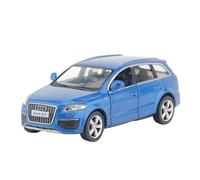 WHYMIRRJ Diecast 1:36 For AUDI Q7 SUV Scale Alloy Car Models Exquisite Full Door Vehicle Model Display Decor Collection Present(Blue)