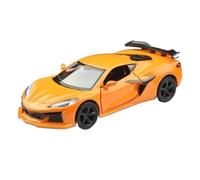 WHYMIRRJ Diecast 1:36 For Chevrolet Corvette Z06 2023 Alloy Sports Car Model Scale Luxury Vehicle Model Kits Display Collection Present(Orange)