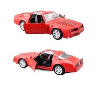 WHYMIRRJ Diecast 1:36 For PONTIAC Firebird Alloy Sports Car Model Exquisite Scale Vehicle Model Kits Display Collection Souvenirs Present(Red)