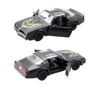 WHYMIRRJ Diecast 1:36 For PONTIAC Firebird Alloy Sports Car Model Exquisite Scale Vehicle Model Kits Display Collection Souvenirs Present(Black)