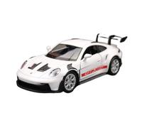WHYMIRRJ Diecast 1:36 For Porsche 911 992 GT3 RS Alloy Racing Car Model Exquisite Scale Vehicle Model Kits Collection Souvenirs Present(White)