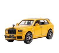 WHYMIRRJ Diecast 1:36 For Rolls Royce Cullinan Diecast Alloy Car Models Scale Model Kits Vehicle Model Display Collectible Present(Yellow)