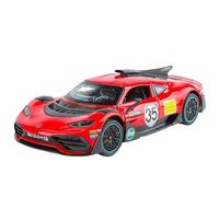 WHYMIRRJ Scale Model 1:24 For Benz AMG ONE Supercar Diecast Alloy Car Models Scale Model Kits Collectible Metal Vehicle Ornaments Pre-Built Vehicles Model(Red1)